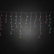 LED lichtgordijn ijsregen, kleurrijke bollen, 200-flg.