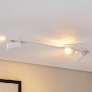 Plafondspot Mono III, 3-lamps, wit, 84 cm lang, GU10