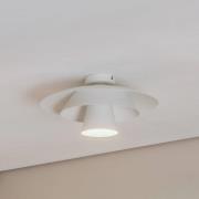Plafondlamp Plato, wit, metaal, Ø 38 cm, E27