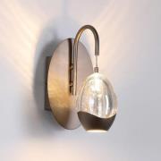 LED wandlamp Seeds, crèmekleurig, breedte 11 cm, glas/metaal