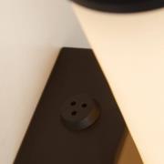 LED badkamer wandlamp Wales zwart/gemarmerd 35 cm staal/hars