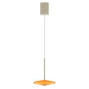 LOOM DESIGN LED hanglamp Solene, oranje, glas, Ø 20 cm