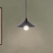 Hanglamp GMN-00007 1-lamp houtdetail zwart