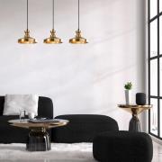 Hanglamp Berceste 9263, 3-lamps, oud messingkleurig, E27
