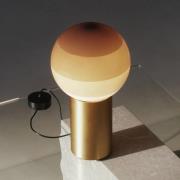 MARSET tafellamp Dipping Light, hoogte 22 cm, crème/messing