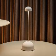 MARSET LED tafellamp Sips, wit/zilver, 31 cm, staal