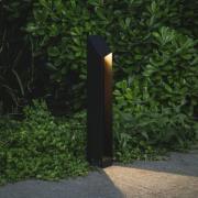 MARSET LED sokkellamp Domus, hoogte 55 cm, zwart, aluminium