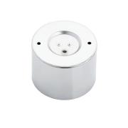 Plafondspot Chloe vast, staal verchroomd