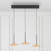 Paul Neuhaus LED hanglamp Elipsa, 3-lamps, wit/zwart