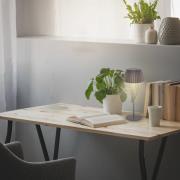 LED tafellamp Loca, antraciet, hoogte 36 cm Metaal/kunststof