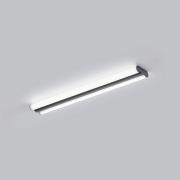 Helestra LED spiegellamp LOOM, lengte 60 cm, zwart, IP44