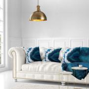 Hanglamp Berceste, goudkleurig, metaal, Ø 40 cm, E27