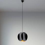 Hanglamp Corner, zwart, 25 x 25 cm, metaal, E27