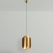 Hanglamp Corner, goudkleurig, hoogte 35 cm, metaal, E27