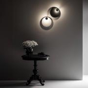 Knikerboker LED wandlamp Pois, wit, Ø 25 cm, dimbaar