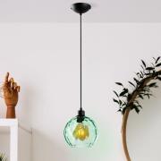 Hanglamp Benek, groen, glas, Ø 20 cm, E27