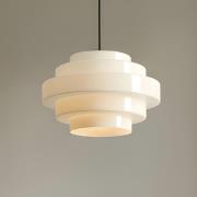 Hanglamp Filo, wit, Ø 28 cm, glas