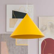 Hanglamp Cono, 1-lamp, Ø 50 cm, geel, E27