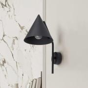 Wandlamp Cono, 1-lamp, zwart, E27