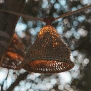 Newgarden LED-zonnelichtketting Maro, houtkleurig, jute IP44