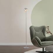 Schöner Wohnen LED vloerlamp op accu Bellies chroom, IP54 3.000K