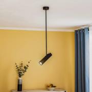 Plafondspot Eye Super, hoogte 76 cm, zwart