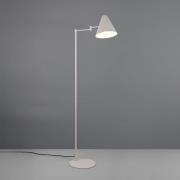 Vloerlamp Cosima, lichtgrijs, hoogte 126 cm, metaal