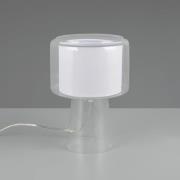 Tafellamp Rocka, helder, hoogte 29 cm, glas/stof