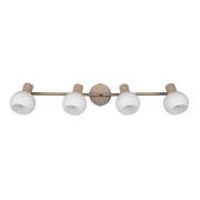 Plafondlamp Boba, 4-lamps, beige, E14, metaal