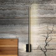 LED wandlamp Stick, hoogte 80 cm, zwart, metaal