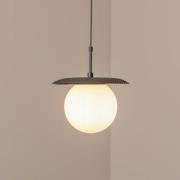 Hanglamp Anemon, zwart, glas, Ø 30 cm, E27