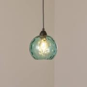 Hanglamp Benek, blauw, glas, Ø 20 cm, E27