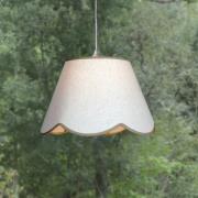 PR Home Hanglamp Nell, beige, Ø 35 cm, E27, stof