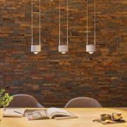 Paulmann LED hanglamp Aldan, aluminium, dimbaar, 3-lamps.