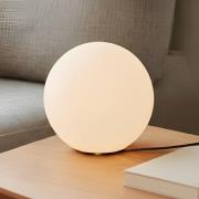 Lindby tafellamp Marike, wit, glas, bol, Ø 25 cm, E27