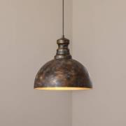 Hanglamp Saglam, 1-lamp, oud messing, metaal, Ø 40 cm