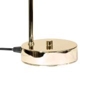 Tafellamp Rico, glas/metaal, goud/wit, hoogte 36 cm