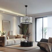 Hanglamp AV-1667-3BSY met kristalglasstaafjes