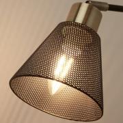 Wandlamp Sepanta, zwart/messing, metaal, hoogte 21 cm, E14