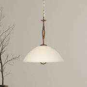 Hanglamp Anthea, 1-lamp, brons, metaal, glas, E27