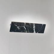 LED wandlamp Selena, breedte 40 cm, zwart, kunststeen