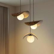 Hanglamp Vatoz, 3-lamps, zwart, Ø 50 cm, metaal