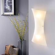 Lindby wandlamp Ebba, hoogte 39 cm, wit albast, glas