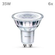 Philips LED lamp GU10 3.5W 275lm 840 helder 36° 6st