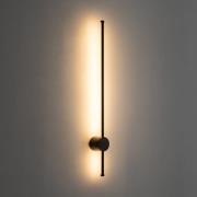 LED wandlamp Orla M, zwart, aluminium, hoogte 97 cm