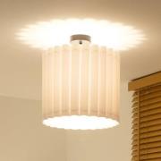 Plafondlamp Aria, wit, microvezel, E27