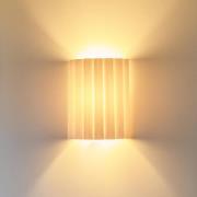 Wandlamp Aria, ecru, microvezel, E27