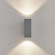 LED buiten wandlamp ShoreLine Pro Square up/down, lichtgrijs