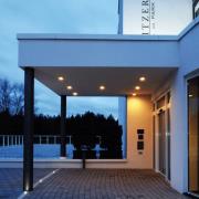 Plafondlamp Mob Round, aluminium, donkergrijs, GX53, IP54