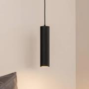Carbon hanglamp, zwart, Ø 6 cm, aluminium